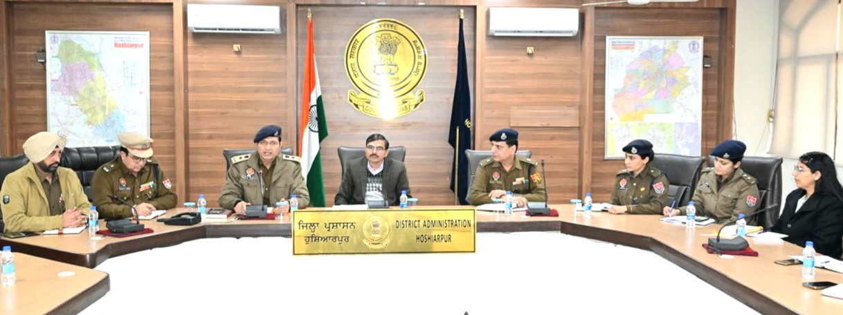 IG (Intelligence) Babulal Meena reviews security arrangements